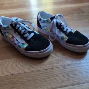 Vans girls size 2 checkerboard lace up.